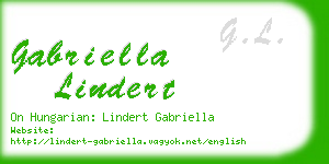 gabriella lindert business card